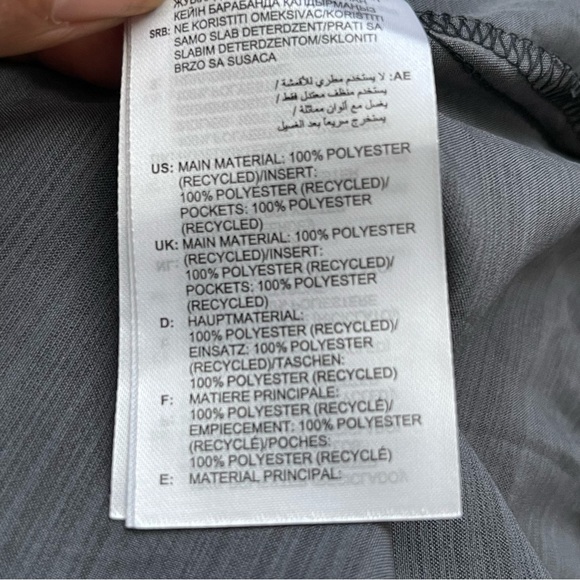 Adidas Full Zip Wind Jacket Women’s Size XL Heather Gray Black Windbreak Light - Picture 10 of 10